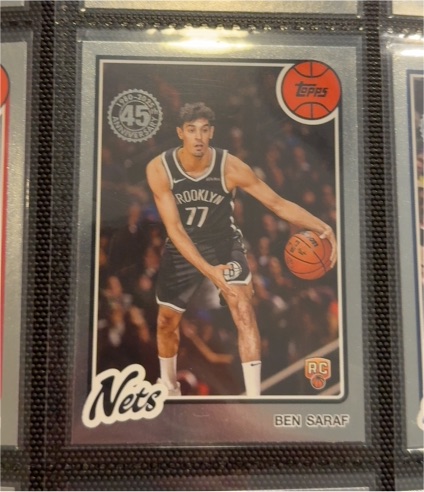 2025-26 Topps Basketball #80BK-72 Ben Saraf — front