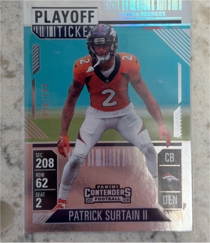 2024 Panini Contenders Season Ticket #30 Patrick Surtain II — front