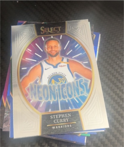 2024-25 Panini Select #20 Stephen Curry Neon Icons — front