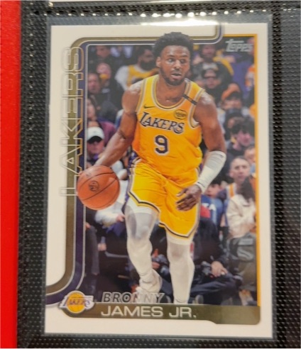 2025-26 Topps #152 Bronny James Jr. — front