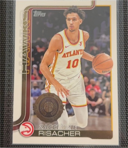 2025-26 Topps #62 Zaccharie Risacher — front