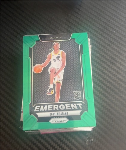 2024-25 Panini Prizm #12 Cody Williams Emergent — front