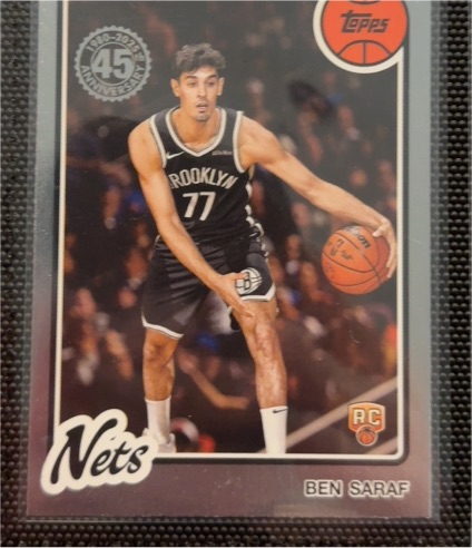 2025-26 Topps Basketball #80BK-72 Ben Saraf — front
