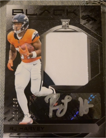 2025 Panini Black #RKPA-RHY RJ Harvey — front