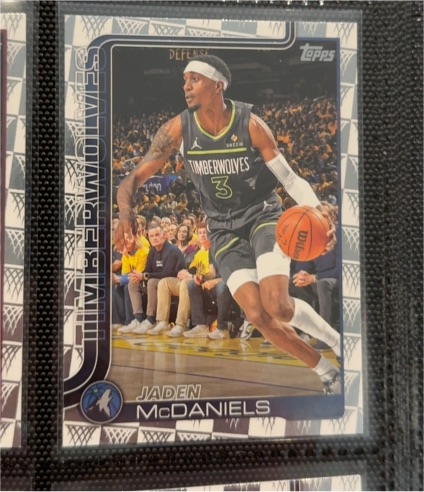 2025-26 Topps #248 Jaden McDaniels — front