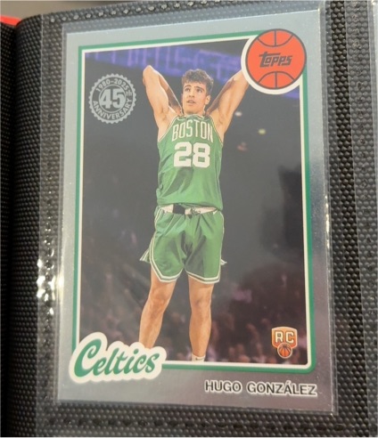 2025-26 Topps Basketball #80BK-100 Hugo Gonzalez — front