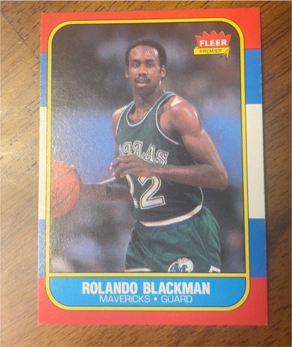 1986-87 Fleer #11 Rolando Blackman — front