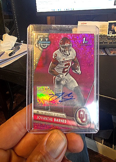2023 Bowman Chrome #196 Jovantae Barnes — front