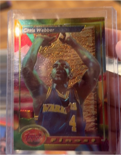 1993-94 Topps Finest #212 Chris Webber Rookie — front