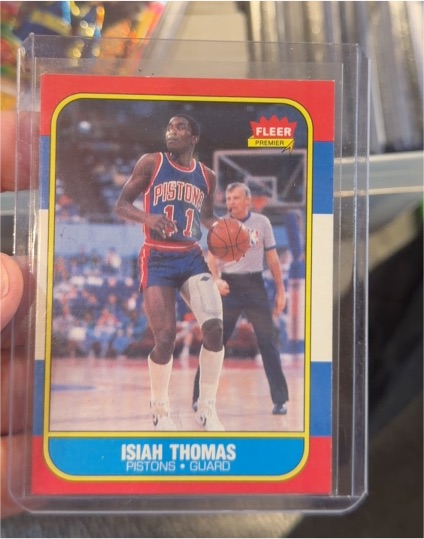 1986 Fleer #109 Isiah Thomas — front