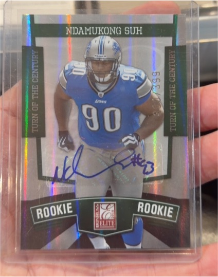 2010 Donruss Elite Turn of the Century #90 Ndamukong Suh Rookie Auto — front