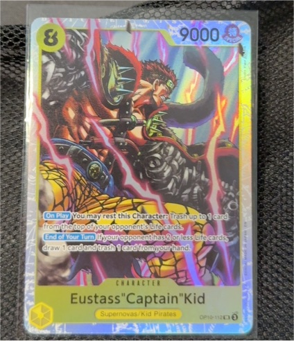 One Piece TCG OP10-112 Eustass "Captain" Kid Royal Blood Foil — front