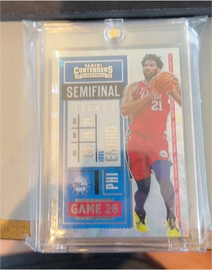 2020-21 Panini Contenders Season Ticket #11 Joel Embiid — front