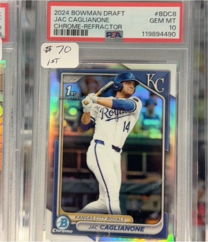 2024 Bowman Draft Chrome #BDC8 Jac Caglianone — front
