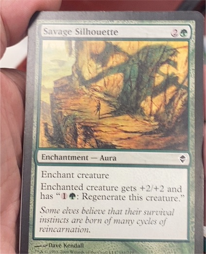 2009 Magic: The Gathering #181 Savage Silhouette — front