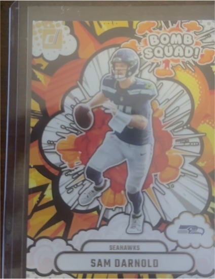 2025 Panini Donruss #BS-SDD Sam Darnold Bomb Squad — front