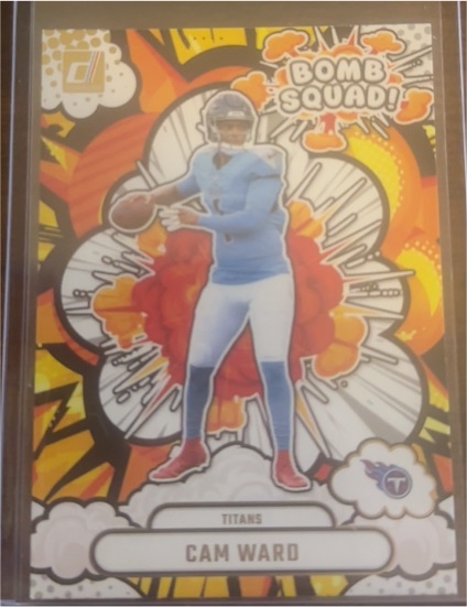 2025 Donruss #BS-CWD Cam Ward Bomb Squad — front