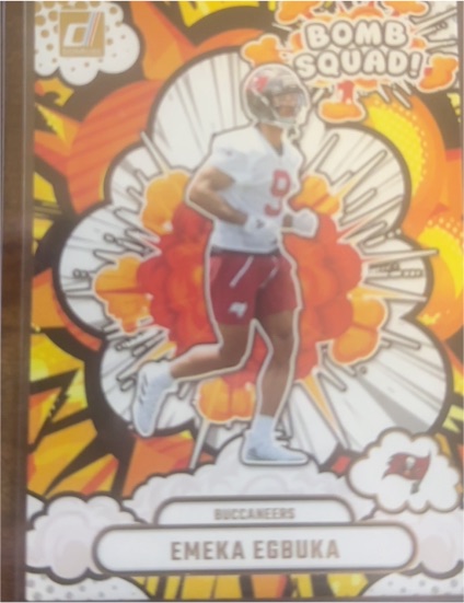 2025 Panini Donruss #BS-EEA Emeka Egbuka Bomb Squad — front