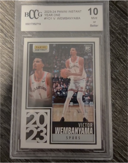 2023-24 Panini Instant #YO-1 Victor Wembanyama — front