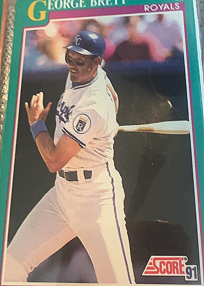 1991 Score #120 George Brett — front