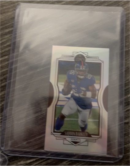 2021 Panini Legacy #5 Saquon Barkley Premium Edition Mini Silver — front
