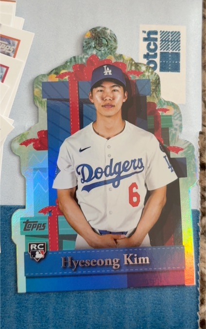 2025 Topps Holiday #PO-2 Hyeseong Kim — front
