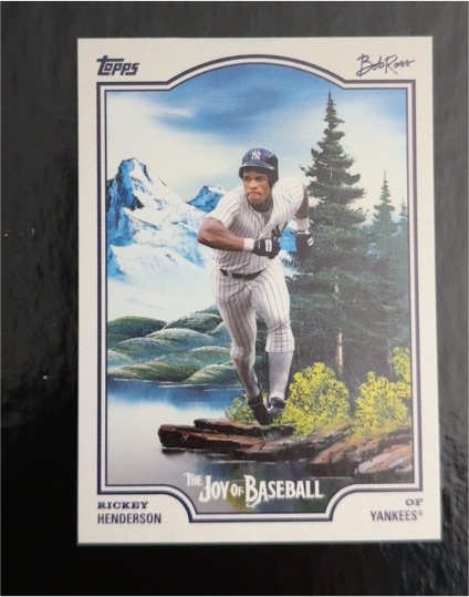 2025 Topps x Bob Ross The Joy of Baseball #60 Rickey Henderson — front