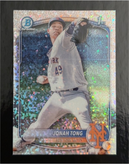 2025 Bowman Chrome #BCP-105 Jonah Tong — front