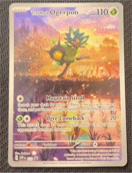 2024 Pokémon Teal Mask Ogerpon #123 Black Star Promo — front