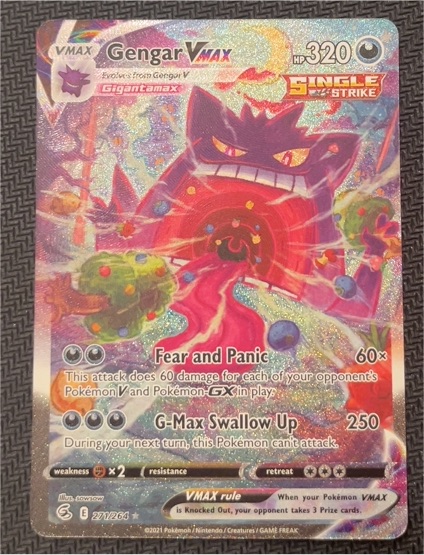 2021 Pokémon Fusion Strike #271 Gengar VMAX — front