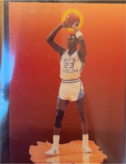 Michael Jordan North Carolina Tar Heels Collegiate Card — front