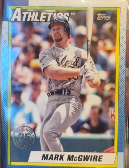 2025 Topps #T90-66 Mark McGwire 1990 Topps Baseball 35th Anniversary — front