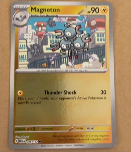 2025 Pokémon ME01: Mega Evolution #046 Magneton — front