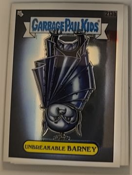 2022 Topps Chrome Garbage Pail Kids Series 5 #213B Unbreakable Barney — front