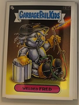 2022 Topps Chrome Garbage Pail Kids Series 5 #216a Welded Fred — front
