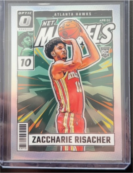 2024-25 Donruss Optic #25 Zaccharie Risacher Net Marvels — front