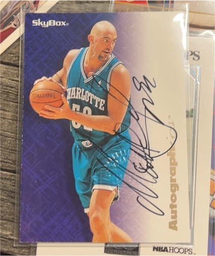 1996-97 SkyBox Premium Autographics #23 Matt Geiger — front