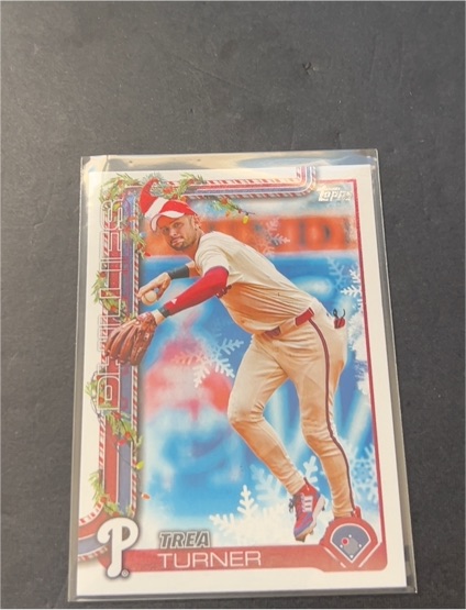 2025 Topps Holiday #H90 Trea Turner — front