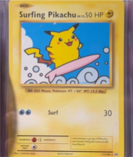 2016 Pokémon XY Evolutions #111 Surfing Pikachu — front