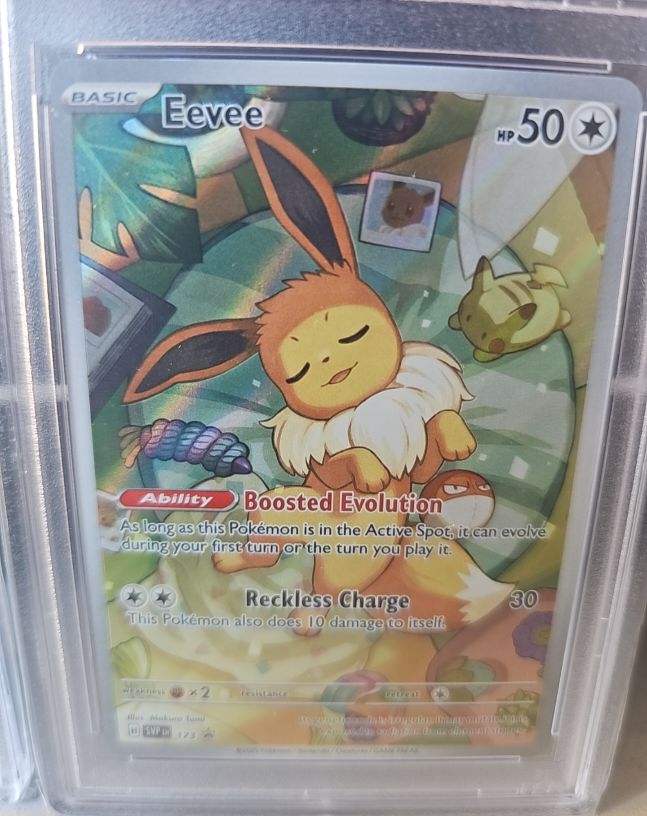 2025 Pokemon Black Star Promo Prismatic Evolutions ETB Eevee #173 — front