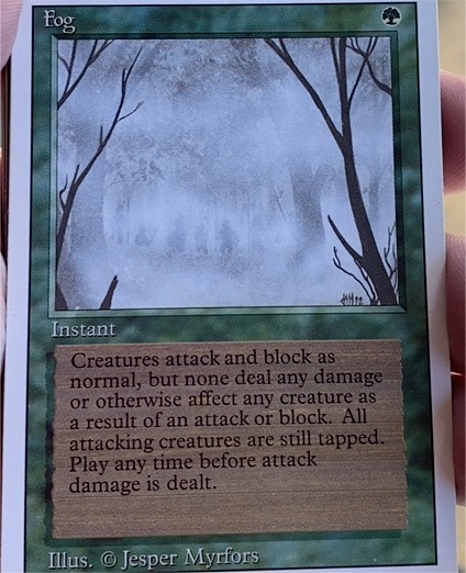 1994 Magic: The Gathering Revised Edition Fog — front