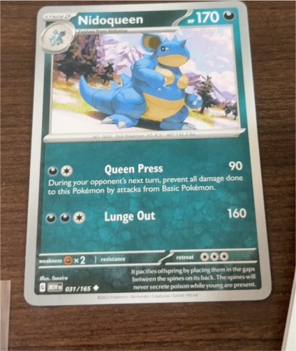 2023 Pokémon Scarlet & Violet 151 #031 Nidoqueen — front