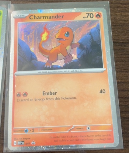 2023 Pokémon Scarlet & Violet 151 Black Star Promo #047 Charmander — front