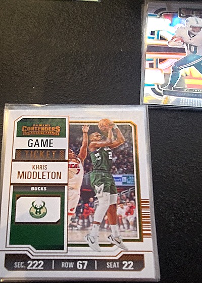 2023-24 Panini Contenders Season Ticket #49 Khris Middleton — front
