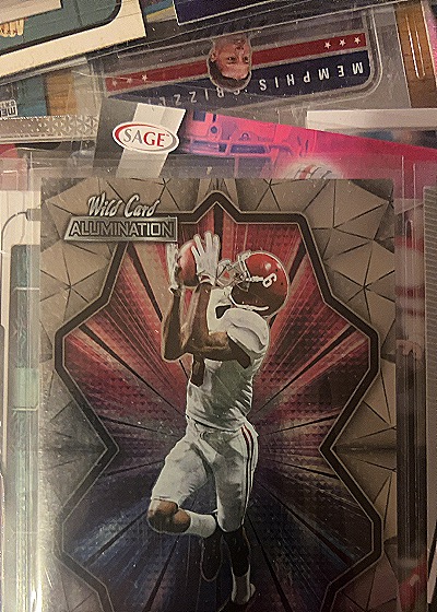 2022 SAGE Wild Card Allumination Alabama Crimson Tide Football Card — front