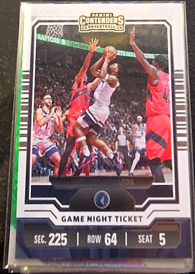 2023-24 Panini Contenders #7 Anthony Edwards Game Night Ticket — front