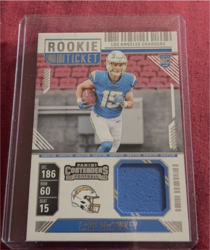 2024 Panini Contenders #RTS-LMY Ladd McConkey — front