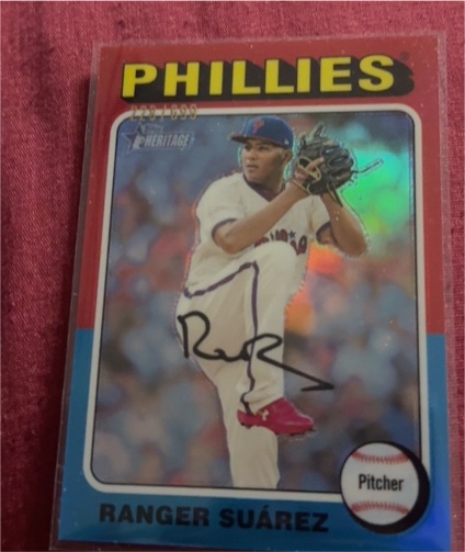 2024 Topps Heritage High Number #685 Ranger Suárez — front
