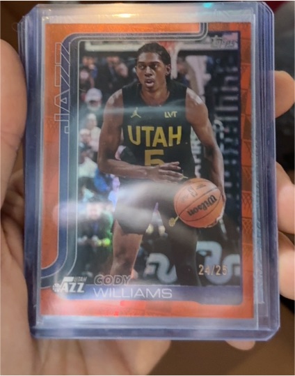 2025-26 Topps #130 Cody Williams — front