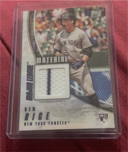 2025 Topps Series 1 Major League Material #MLM-BR Ben Rice — front